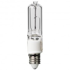 100W - Clear - T4 - Mini Candelabra (E11) Base - Single Ended JD Halogen - 130 Volt  - Extra Value [Not available]