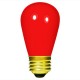 11 Watt - Ceramic Red -S14 Sign lamp - Medium (E26) Base - 11S14/CR