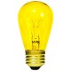 11 Watt - Transparent Yellow -S14 Sign lamp - Medium (E26) Base - 11S14/TY
