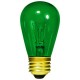 11 Watt - Transparent Green -S14 Sign lamp - Medium (E26) Base - 11S14/TG