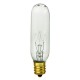 15W - Clear - T6 Tubular - 145V   E17 Base Picture-Exit Display Bulb - 15T6/INT/CL/145V - Symban **Discontinued and Not Available**
