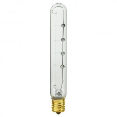25W - Clear - T6.5 Tubular- 130V  Candelabra (E12)  Base Picture/Exit Display Light Bulb - 25T6.5/CAN/CL ** Discontinued **
