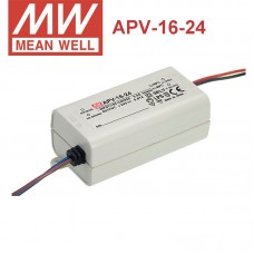 APV-16-24 Meanwell LED Driver - 24V 15W - APV-16 Series - IP30 - 24V Constant Voltage