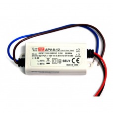 APV-8-12 Meanwell LED Driver - 12V 8.04W - APV-8 Series - IP42 - 12V Constant Voltage
