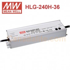 HLG-240H-36 Meanwell LED Driver - 36V 241.2W - HLG-240H Series - IP65/IP67
