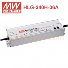 HLG-240H-36A Meanwell LED Driver - 36V 241.2W 6.7A - HLG-240H Series - IP65/IP67 - Constant Voltage/Current