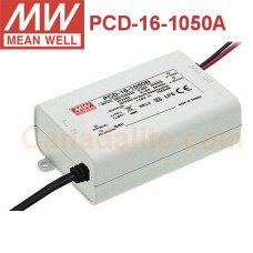 PCD-16-1050A Meanwell - LED Transformer / Driver - Constant Current - 1050mA 16.8W