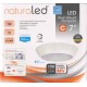 NaturaLED - 7454 - LED7FMC-70L830 - 7" - 10W Flush Mount Compact LED Fixture - 3000K - 120V - Dimmable - Energy Star