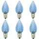 Sunlite 80700-SU - L3C7/LED/B/6PK - LED C7 Bulb -  Blue - 0.4W - Candelabra (E12) Base - Pack of 6 Bulbs**Discontinued and Not Available **