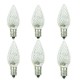 Sunlite 80703-SU - L3C7/LED/W/6PK - LED C7 Bulb -  Clear - 0.4W - Candelabra (E12) Base - Pack of 6 Bulbs**Discontinued and Not Available **