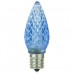 Sunlite 80705-SU - L3C9/LED/B/6PK - LED C9 Bulb -  Blue - 0.4W - Intermediate (E17) Base - Pack of 6 Bulbs