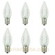 Sunlite 80708-SU - L3C9/LED/W/6PK - LED C9 Bulb -  White - Intermediate (E17) Base - Pack of 6 Bulbs