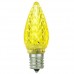 Sunlite 80709-SU - L3C9/LED/Y/6PK - LED C9 Bulb - Yellow - Intermediate (E17) Base - Pack of 6 Bulbs