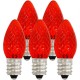 Symban LED C7 Replacement Bulb -  Red - Candelabra (E12) Base - LED1/C7/CAN/RED 120V - Pack of 10 Bulbs**Discontinued and Not Available **