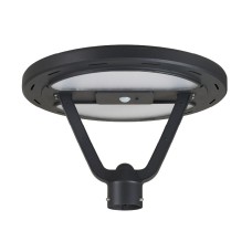Light Efficient Design SL-CPT-25L-40K-BK-G1 CIRCULAR SOLAR POST TOP