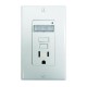 Leviton  T7591-722 15A-125V SmartLockPRO Tamper Resistant GFCI Outlet with LED Automatic Sensor Guide Light - White