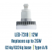 Light Efficient Design LED-7318-27A - 12 Watt - 4-Pin G24Q LED PL Retrofit - 2700K / Warmwhite - 837 Lumens - 120-277V - 26W CFL Equal