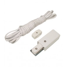 Liteline WE6110-WH - Track Wired End - Liteline Track System - White Color