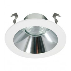 4" LED Haze Clear reflector with White metal trim ring - Narrow Beam Spread - 25 Deg. - RTML-224RN-HC-WH - Litelline