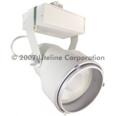Liteline HID300-70-WH - Line Voltage White HID Track Fixture - PAR38 70W Metal Halide Lamp - 120 Volt