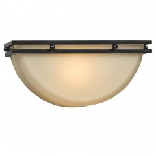 Galaxy-Lighting - 200921CBK - Madison Collection - 1-Light Wall Sconce - Charcoal Black with Light Mocha Seeded Glass