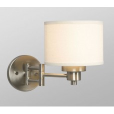 Galaxy-Lighting - 211740BN - Landis Collection - 1-Light Wall Sconce - Brushed Nickel with Ivory White Linen Shade