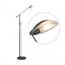 Galaxy-Lighting - 511066MTBZ - Portables - Floor Lamp - Matte Bronze with Frosted Glass (Dimmable)