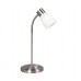 Galaxy-Lighting - 511120BN - Portables - Table Lamp - Brushed Nickel with Satin White Glass (Dimmable)