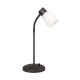 Galaxy-Lighting - 511120MTBZ - Portables - Table Lamp - Matte Bronze with Satin White Glass (Dimmable)