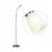 Galaxy-Lighting - 511186BN - Portables - Floor Lamp - Brushed Nickel with Satin White Glass (Dimmable)