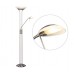 Galaxy-Lighting - 511296BN - Portables - Floor Lamp - Brushed Nickel with Marbled Glass (Dimmable + ON/OFF Switch) [Discontinued and Not Available]