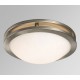 Galaxy-Lighting - 601321BN - Avalon family - 2-Light Flush Mount -  Brushed Nickel w/ Frosted White Glass