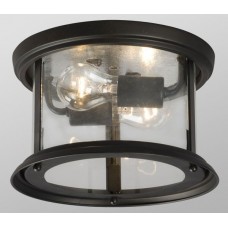 Galaxy-Lighting - 612302ORB - Huntington Collection - 2-Light Flush Mount - Oiled Rubbed Bronze with Clear Glass