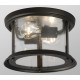 Galaxy-Lighting - 612302ORB - Huntington Collection - 2-Light Flush Mount - Oiled Rubbed Bronze with Clear Glass