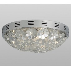 Galaxy-Lighting - 613250CH - Reza Collection - 7-Light Flush Mount  with Floral Pattern Metal Cover