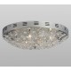 Galaxy-Lighting - 613251CH - Reza Collection - 9-Light Flush Mount - Chrome with Floral Pattern Metal Cover