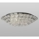 Galaxy-Lighting - 613252CH - Reza Collection - 12-Light Flush Mount - Chrome with Floral Pattern Metal Cover