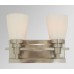 Galaxy-Lighting - 700432BN - Dylana Collection - 2-Light Vanity - Brushed Nickel w/ White Opal Glass