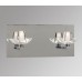 Galaxy-Lighting - 700682CH - Leya Family - 2-Light Vanity - Chrome with Clear Glass (Inside Matte)