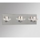 Galaxy-Lighting - 700683CH - Leya Family - 3-Light Vanity - Chrome with Clear Glass (Inside Matte)