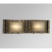 Galaxy-Lighting - 701332BR - Gallica Family - 2-Light Vanity -  Bed Rock w/ Smoked Bronze Glass