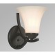 Galaxy-Lighting - 710401ORB - Fulton Collection - 1-Light Wall Sconce - Oiled Rubbed Bronze with White Glass