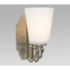 Galaxy-Lighting - 711471BN - Roma Collection - 1- Light Vanity - Brushed Nickel with Satin White Glass