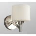 Galaxy-lighting - 713161BN - Drummond Collection - 1-Light Wall Sconce - Brushed Nickel with Satin White Glass