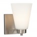 Galaxy-Lighting - 713181BN - Kent Family - 1-Light Vanity - Brushed Nickel with White Glass