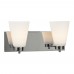 Galaxy-Lighting - 713182CH - Kent Family - 2-Light Vanity - Chrome with White Glass