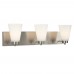Galaxy-Lighting - 713183BN - Kent Family - 3-Light Vanity - Brushed Nickel with White Glass
