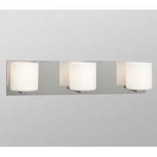 Galaxy-Lighting - 720673CH - Shelby II Family - 3-Light Vanity - Chrome with Satin White Glass 