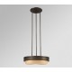 Galaxy-Lighting - 800930ORB - Melbourne Collection - 3-Light Pendant - w/6",12",18" Extension Rods - Oiled Rubbed Bronze w/ Light Mocha Seeded Glass