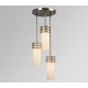 Galaxy-Lighting - 801320BN - Avalon family - 3-Light Pendant -  Brushed Nickel w/ Frosted White Glass